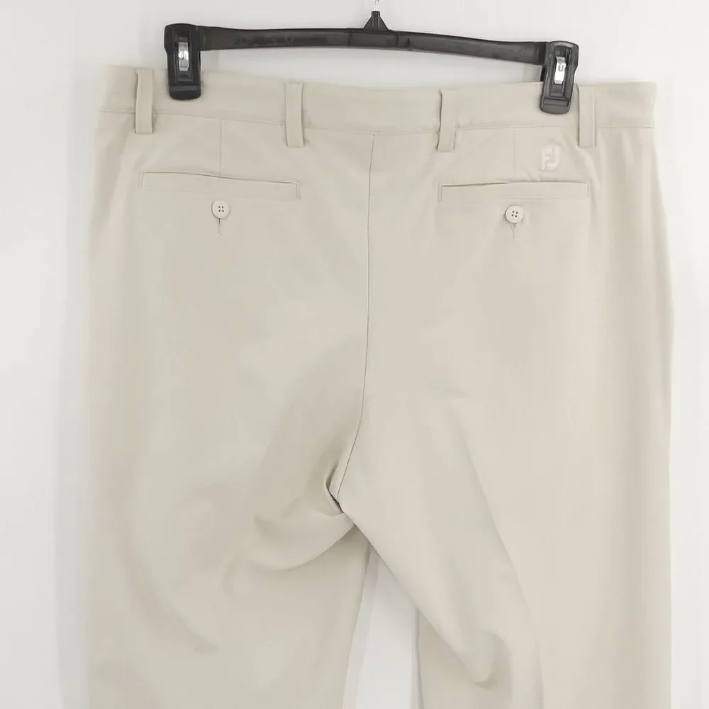 FootJoy Golf Pants Flat Front Stone‎ Beige Men's 38x30